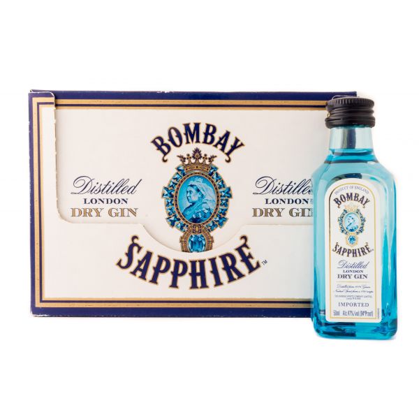 Bombay Sapphire Gin (12x50ml) - NoBull Spirits