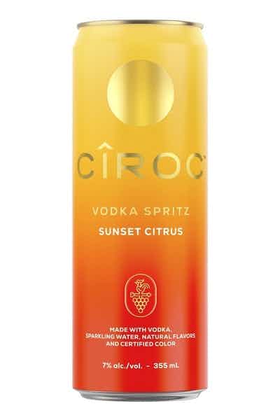 Cîroc Vodka Spritz Sunset Citrus, 4-PACK (4 x 12 fl oz) - NoBull Spirits